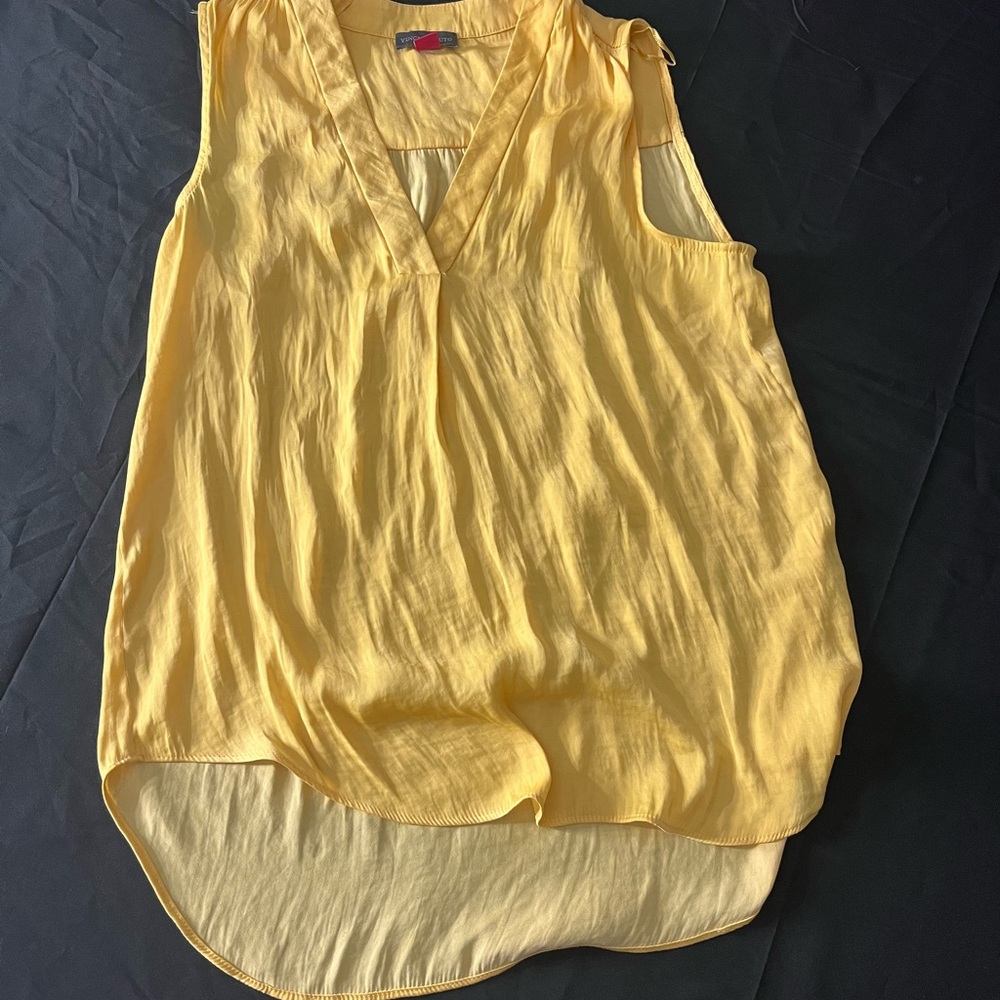Yellow Sleeveless Women's Top Vince camuto PXS